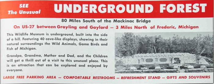 Underground Forest - Old Ad From 1959 Playtime Guidebook